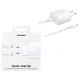 Travel charger Samsung EP-TA845EWE +USB C/C 5A cable (45W, white) 