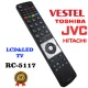 Remote control for RC5117 Vestel,Telefunken,JVC,Hitachi,Toshiba,Orion,Sharp 